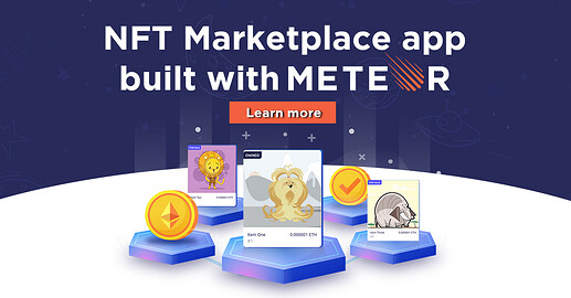 NFT Marketplace built with Meteor