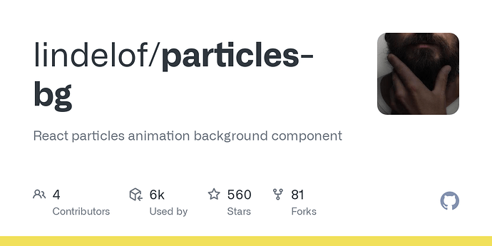 Share a react particle background component for react lovers   forums