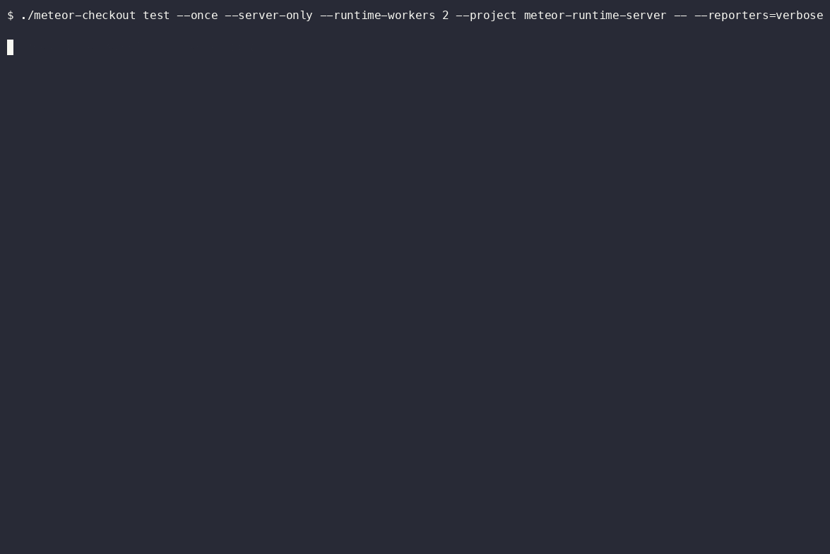 Isolated Meteor runtime workers